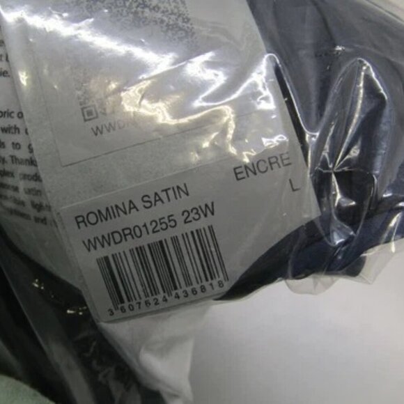 NEW ZADIG & VOLTAIRE Mini Encre Blue Size L Romina Satin V-Neck Elastic Waist - Picture 9 of 9